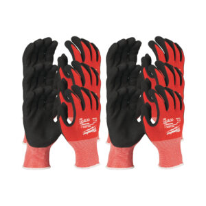 Milwaukee – Schnittschutzhandschuhe Klasse 1/A — Größe 6 (XS) 12er Pack