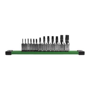 Sicherheits-TX Bit-Steckschlüsseleinsatz 1/4" und 3/8" Set — 13-teilig