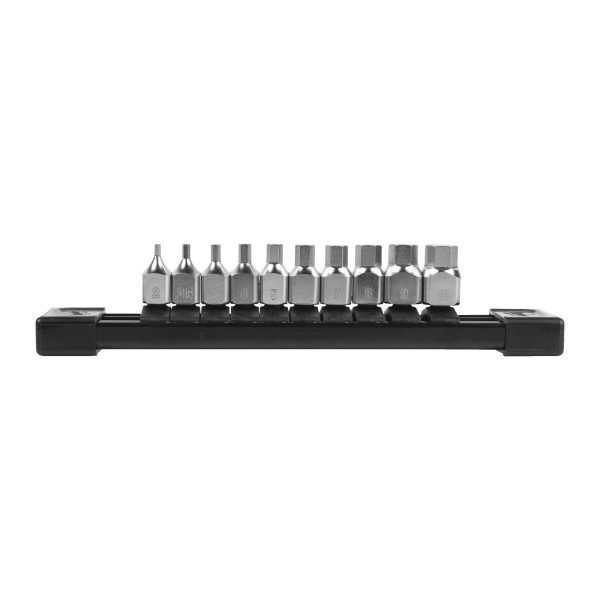 Innensechskant Bit-Steckschlüsseleinsatz metrisch 1/4" kurz Set — 10-teilig