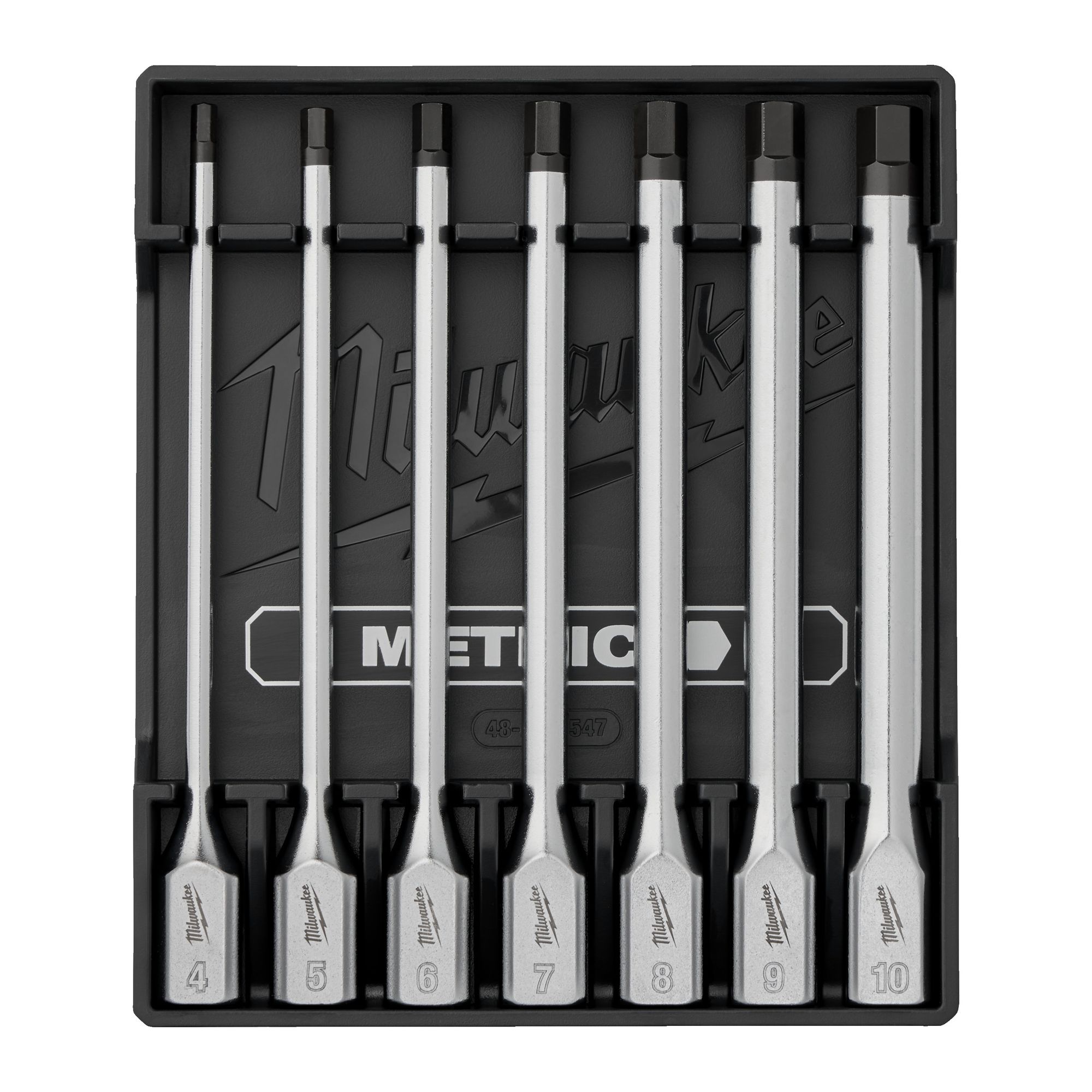 Innensechskant Bit-Steckschlüsseleinsatz metrisch 3/8" lang Set