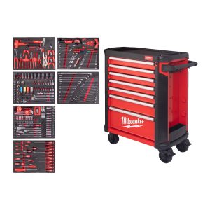 30˝ / 78 cm TOOLGUARD Werkstattwagen mit Werkzeugbestückung, Premium Version — 337-teilig, rot