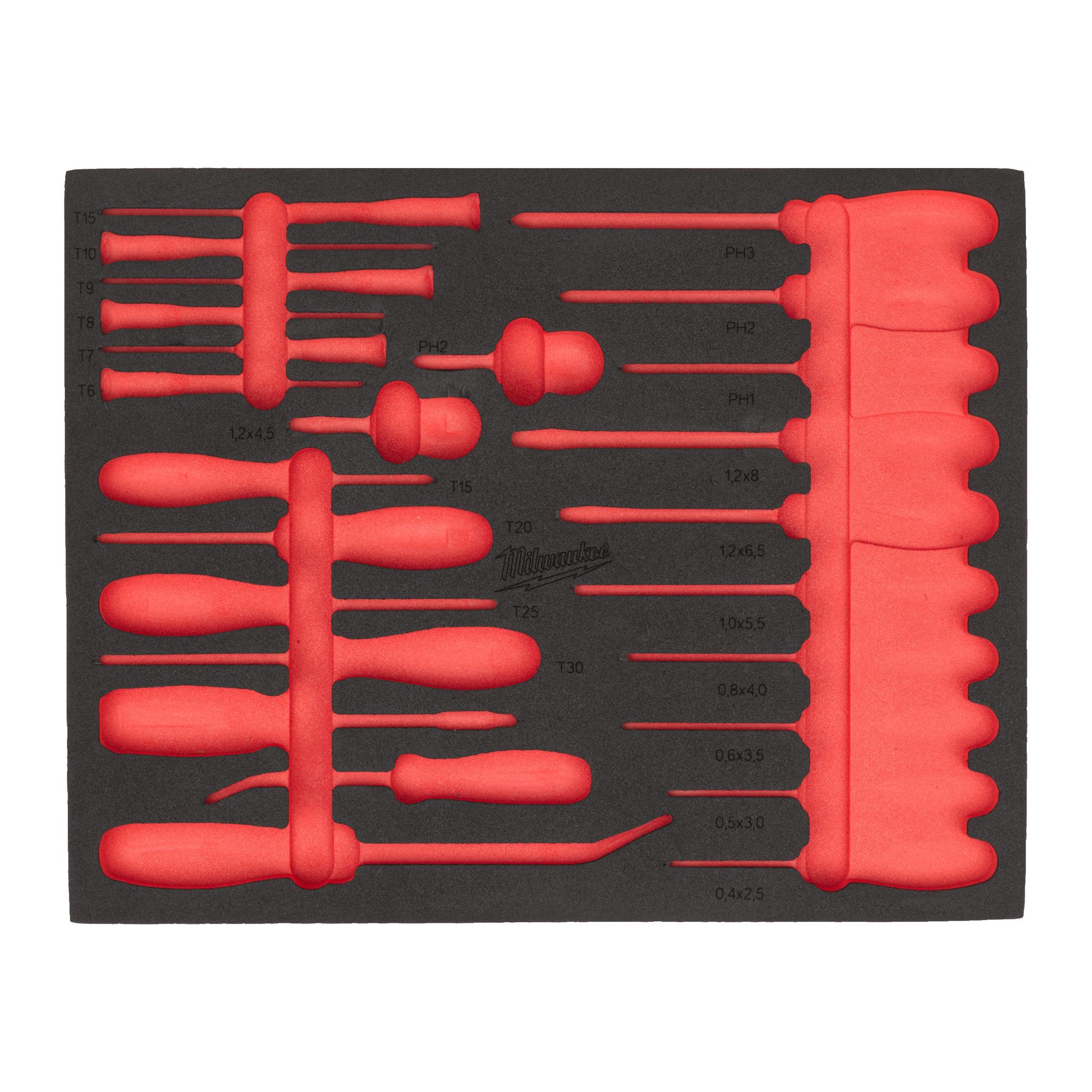 Ersatz-Einlage 3/3 — für 1/4" & 3/8" Ratschen-, Bit- & Steckschlüsseleinsätze