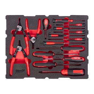 Schraubendreher und Sicherungsringzangen Einlage — 44-teilige Einlage für PACKOUT Koffer mit Schubladen