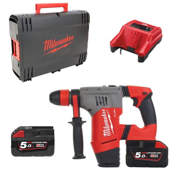 FUEL Akku-Bohrhammer SDS-Plus M28CHPX-502X 2 x M18 B5 Li-ion Akku-Pack