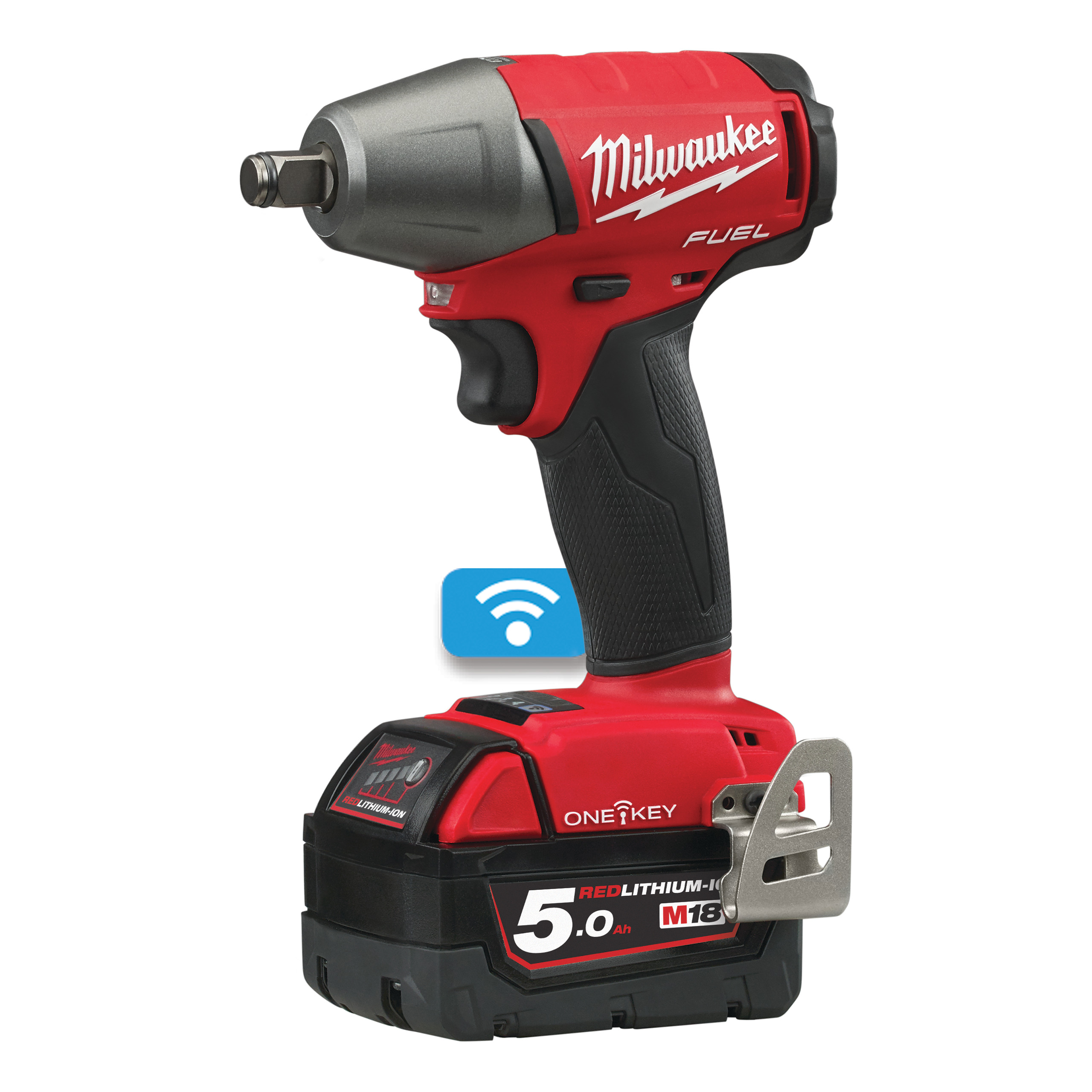 M18™ ONE KEY™ 1/2"-Akku-Schlagschrauber Vierkant mit Sprengring M18ONEIWF12-502X – Bild 2