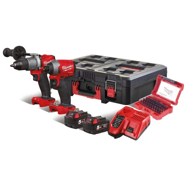 Akku-Schlagschrauber-Set M18FPP2A2-502P 2x 5,0 Ah Akku + Lader in PAC