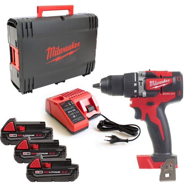Akku-Schlagbohrschrauber M18CBLPD-203X 3x 2,0Ah Akku | Lader | HD-Box