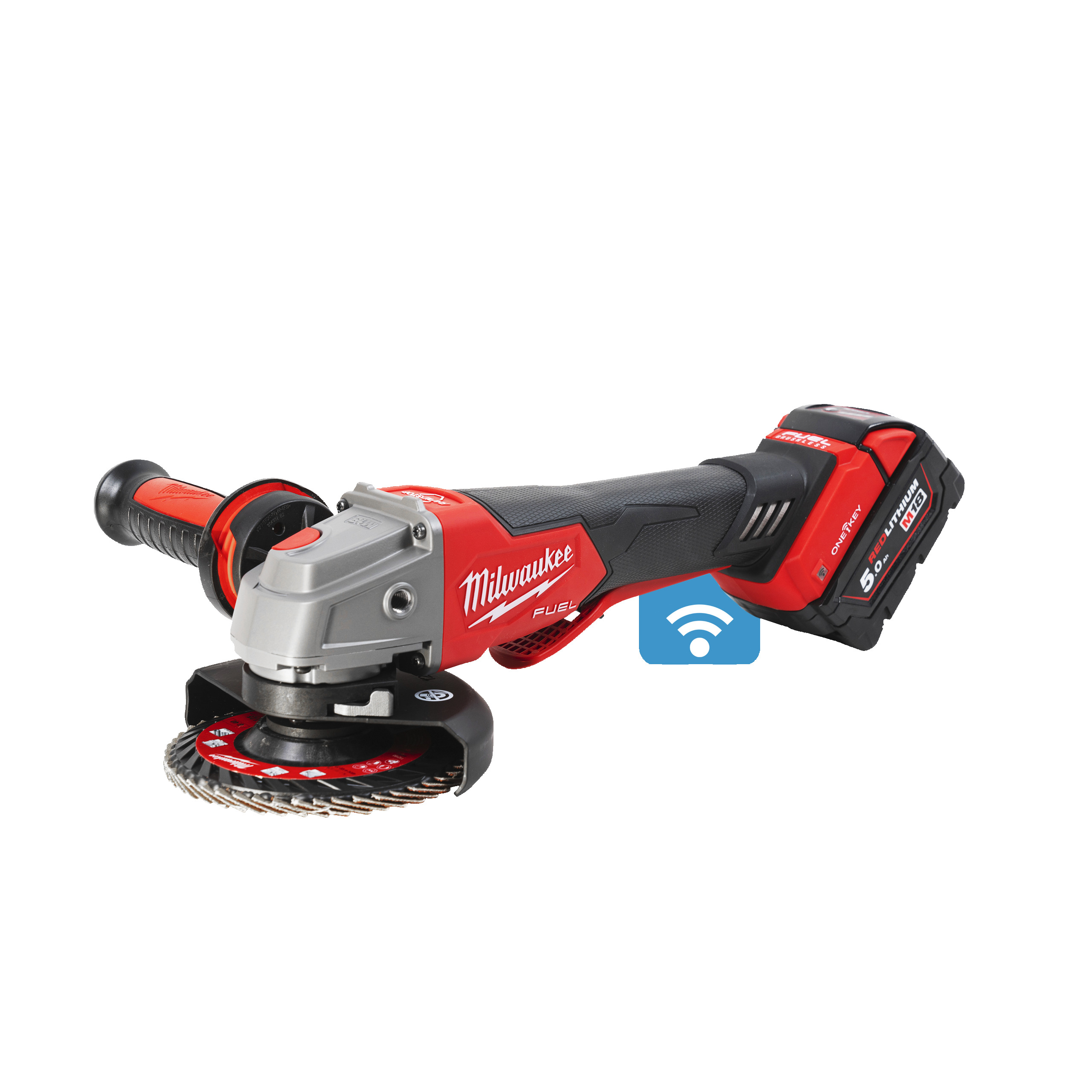 M18 FUEL™ ONEKEY™ Akku-Sicherheits-Winkelschleifer M18ONEFSAG125XPDB-502X