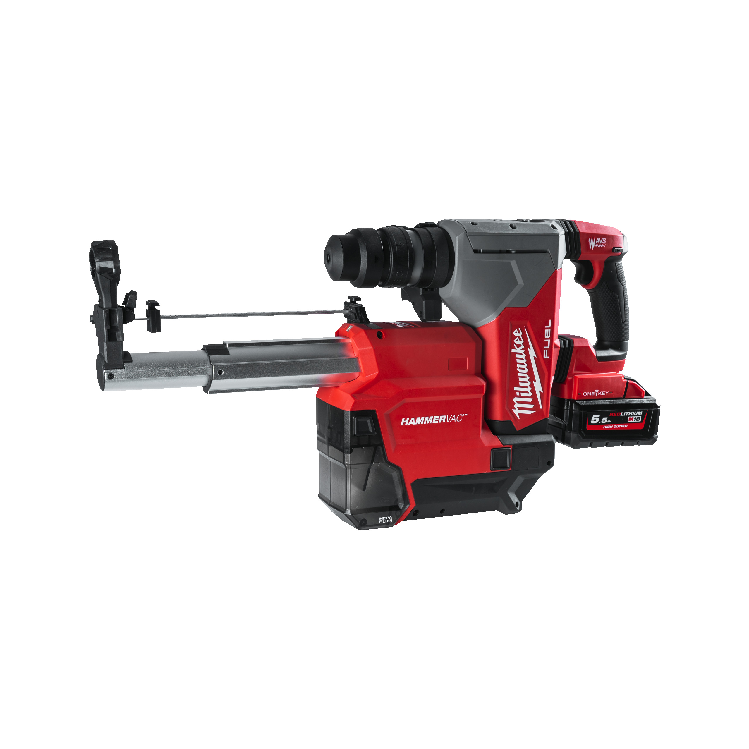 M18™ ONE KEY™ Akku-Kombihammer + Staubabsaugung M18ONEFHPXDEL-552C – Bild 4