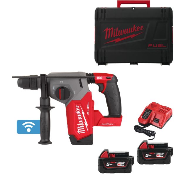 ONE KEY  Akku-Kombihammer M18ONEFHX-0X mit 2 Akkus 5,0 Ah & Ladegerät