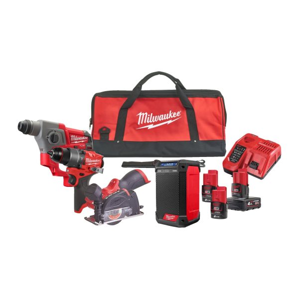 12V Akku Maschinen-Set M12FPP4A2-423B in Tasche