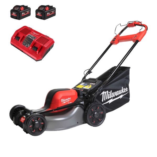 M18 FUEL Akku-Rasenmäher M18F2LM46-802, 2x 8,0 HB und Doppelladegerät