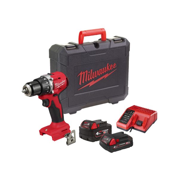 Akku-Schlagbohrschrauber M18BLPDRC-422C, 1x 2,0 Ah, 1x 4,0 Ah und Lader im Koffer
