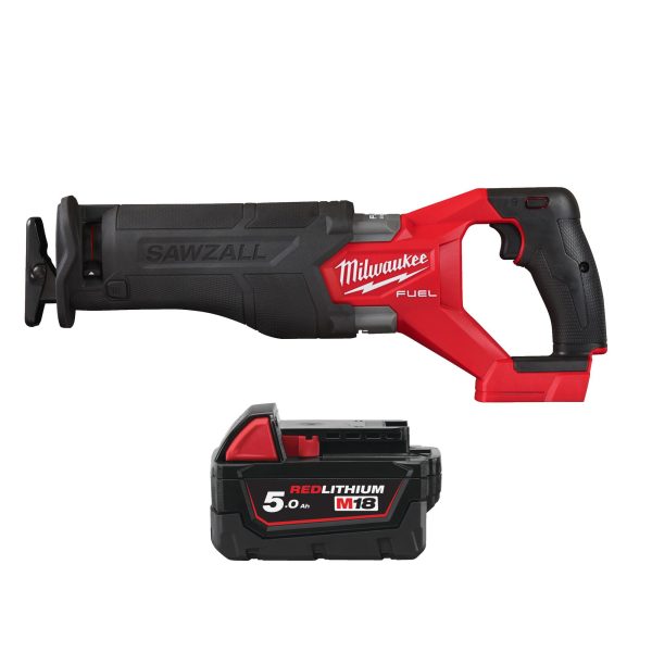 M18 FUEL Akku-Säbelsäge M18FSZ-0 + 1x 5,0 Ah Akku ohne Ladegerät