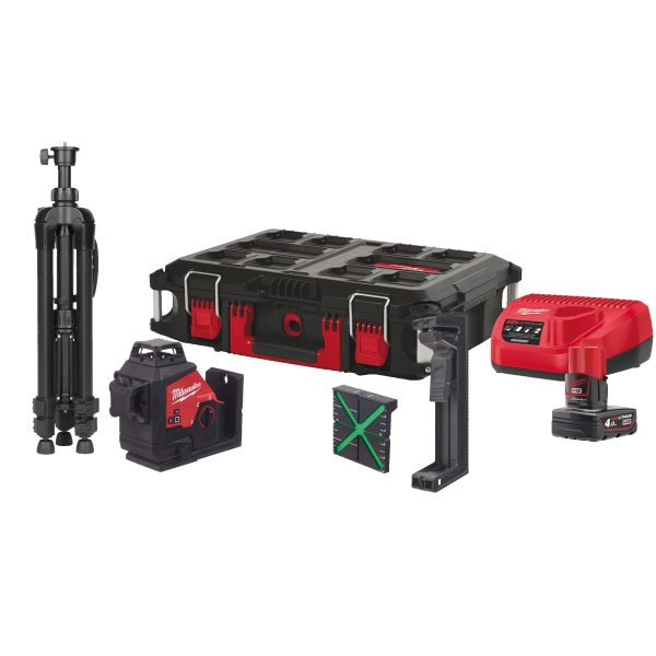 M123PLSKIT-401P — M12™ Akku-Kreuzlinienlaser 3 x 360° Kit