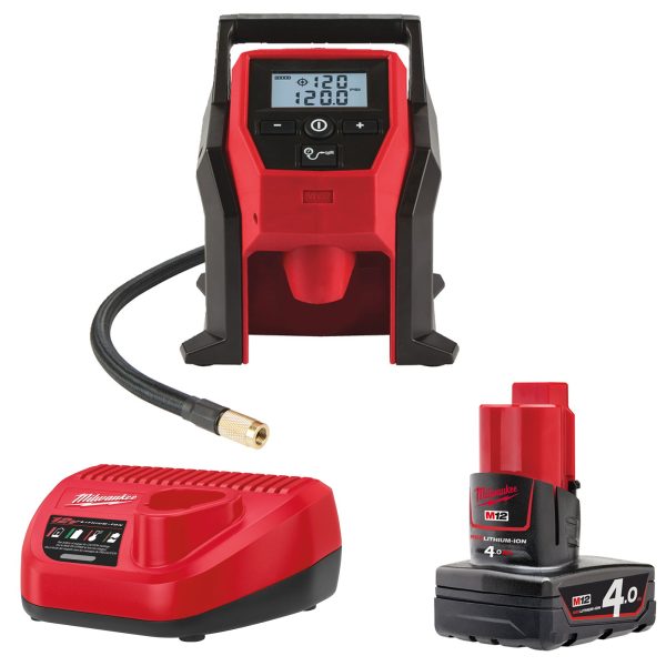 Akku-Kompressor M12BI-0 1x 4,0 Ah Akku + Lader im Karton