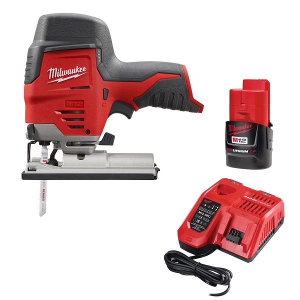 Akku-Stichsäge M12JS-12L 1x 2,0 Ah Akku + Lader im Karton
