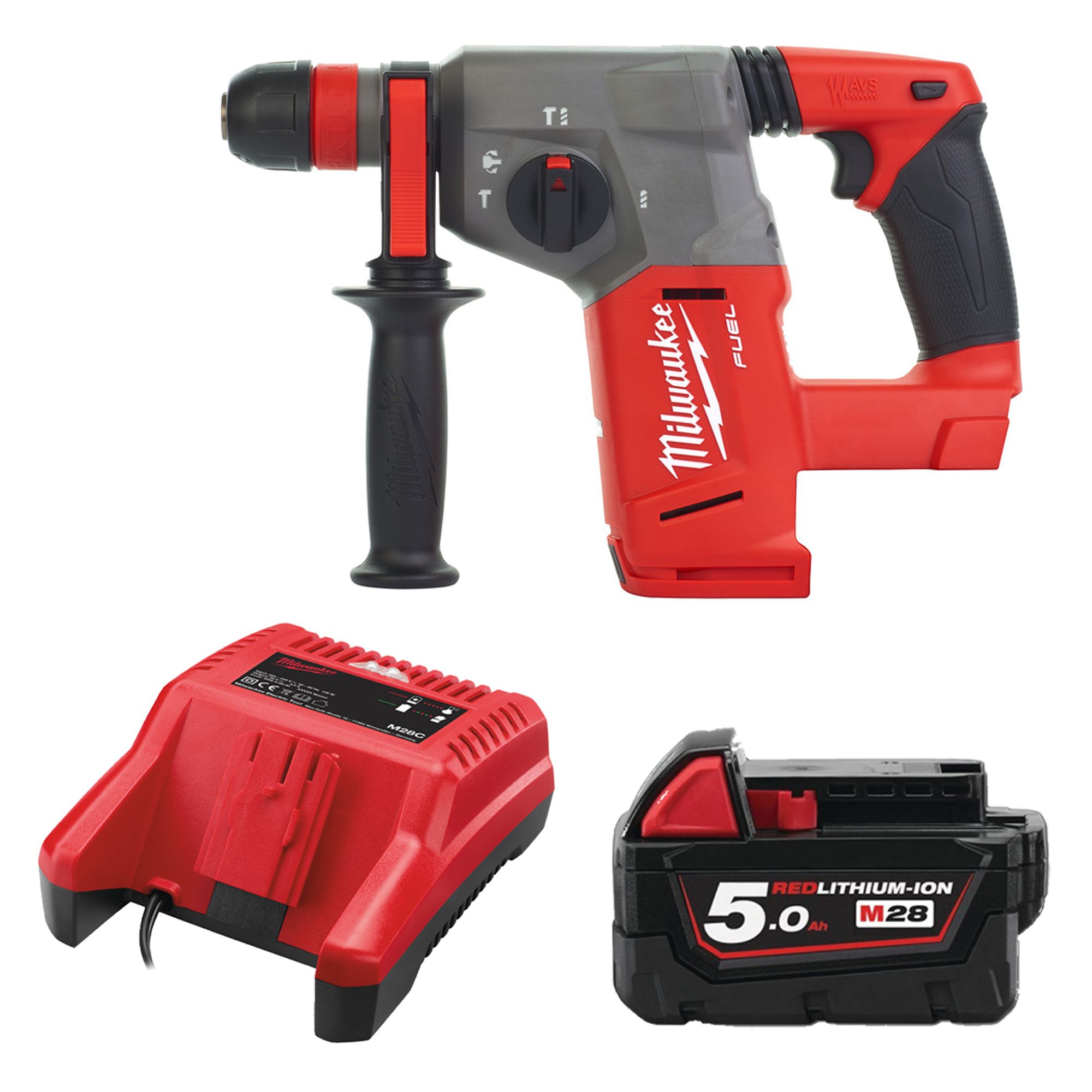 Akku-Bohrhammer FUEL M28CHPX-0X 1x Akku M28 B5 + Lader im Karton