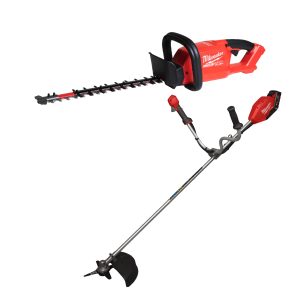 Akku-Freischneider FUEL M18FBCU-802 2x 8,0 Ah Akku + Lader + Akku-Heckenschere 45 cm M18FHET45-0