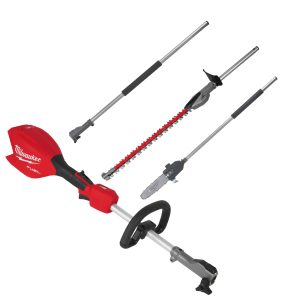 M18 FUEL Akku-Basiseinheit mit QUIK-LOK M18FOPH2-0 + Heckenscheren-Aufsatz M18FOPH-SHTA + Kettensägen-Aufsatz M18FOPH-CSA + Verlängerungsaufsatz FUEL M18FOPH-EXA