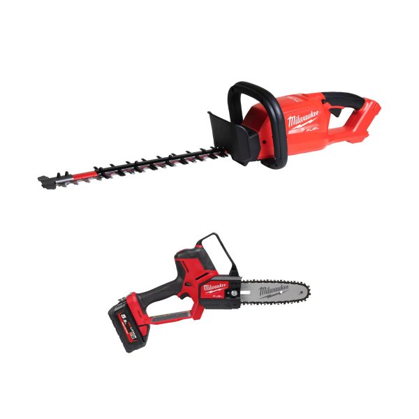 M18 FUEL Akku-Astsäge M18FHS20-552 + Akku-Heckenschere 60 cm M18FHET60-0