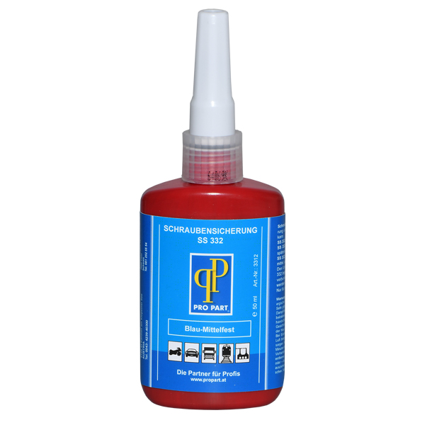Schraubensicherung Mittelfest SS 332 "Blau" 50 ml