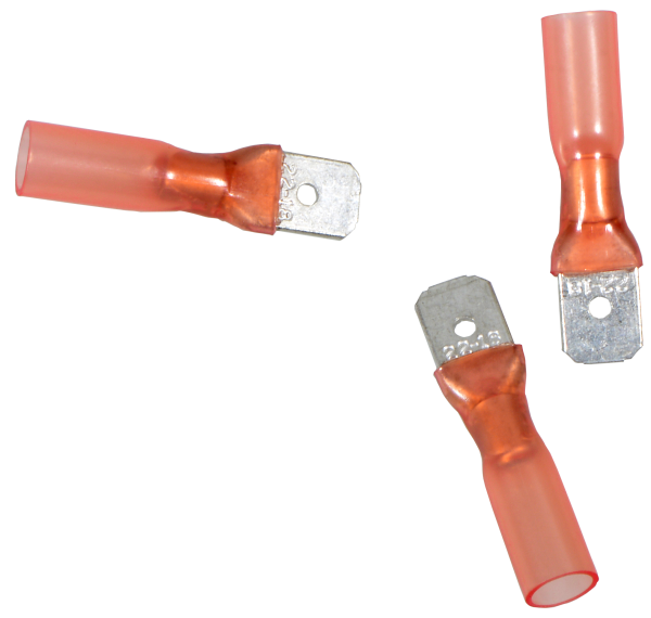 Flachstecker Rot 6,3 mm