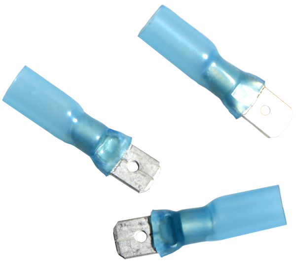 Flachstecker Blau 6,3 mm