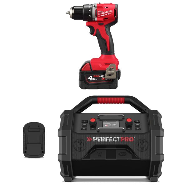 PerfectPro Baustellenradio-Set ROCKTAGON 18V AMPShare + M18BLDDRC-402C