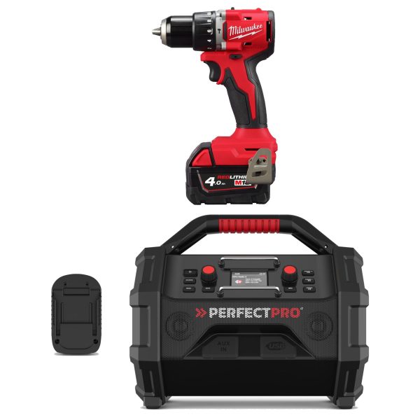 PerfectPro Baustellenradio-Set ROCKTAGON 18V AMPShare + M18BLPDRC-422C