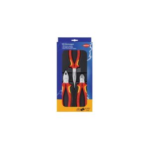Knipex Zangensatz Elektro-Paket Inhalt 3-teilig VDE verchromt