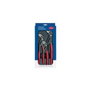 Knipex Zangensatz Cobra®-Paket Inhalt 3-teilig grau atramentiert Kunststofftiefziehteil