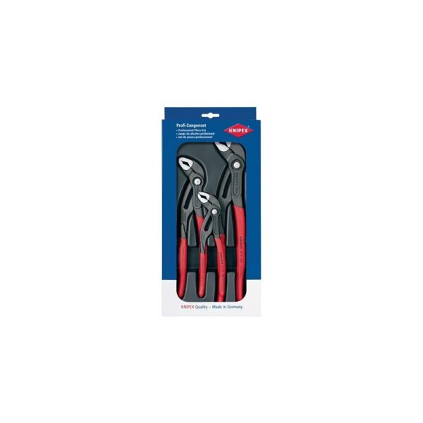 Knipex Zangensatz Cobra®-Paket Inhalt 3-teilig grau atramentiert Kunststofftiefziehteil