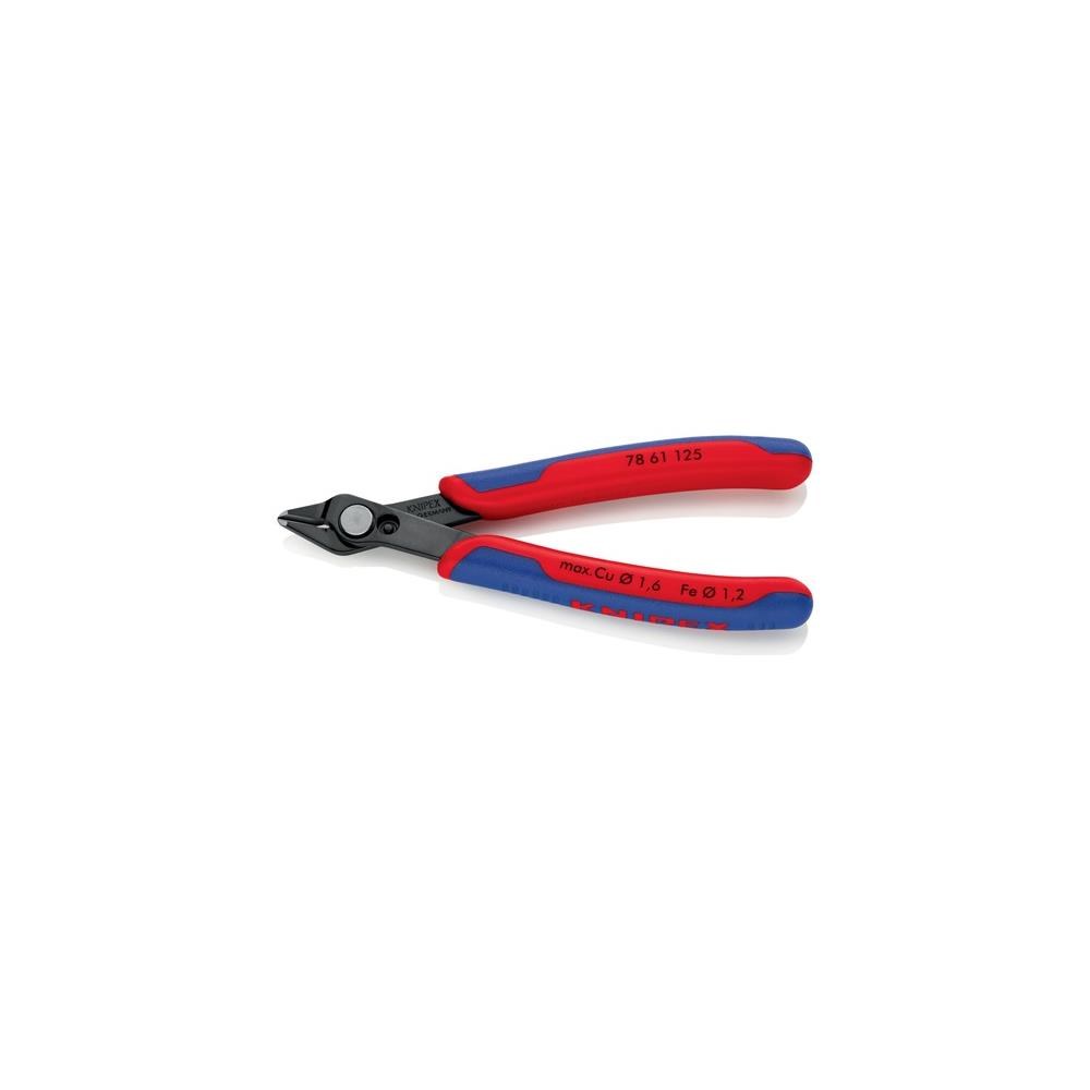 Knipex Elektronikseitenschneider Super-Knips® Länge 125 mm Form 6 Facette nein brüniert – Bild 3