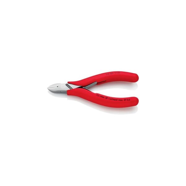 Knipex Elektronik-Seitenschneider Länge 115 mm Form 0 Facette ja Kunststoffüberzug spiegelpoliert