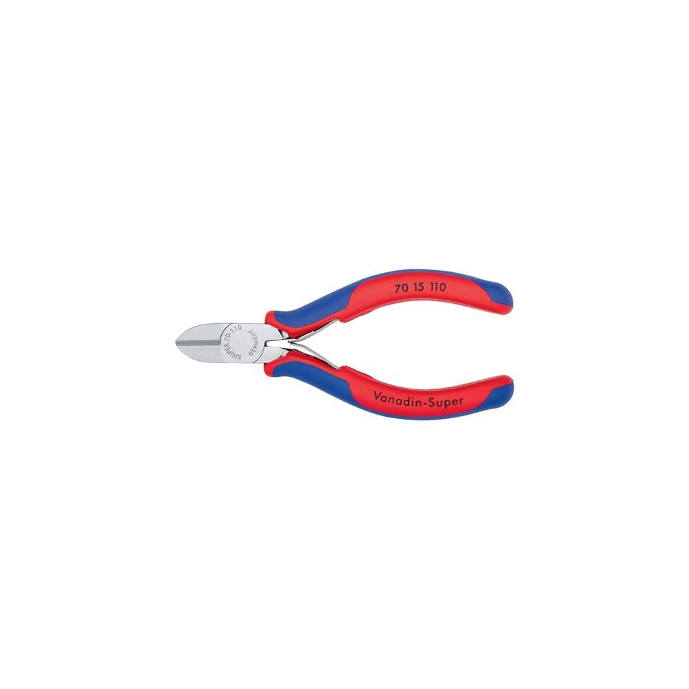 Knipex Seitenschneider Länge 110 mm Kopf verchromt Mehrkomponenten-Hüllen max. 1,2 mm – Bild 2