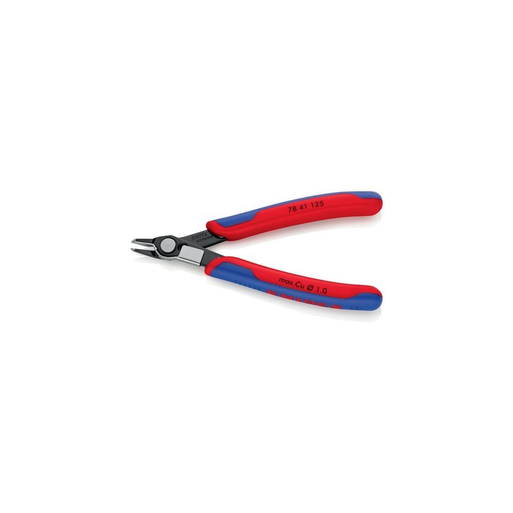 Knipex Elektronik-Seitenschneider Super-Knips® Länge 125 mm Form 4 Facette nein brüniert – Bild 2