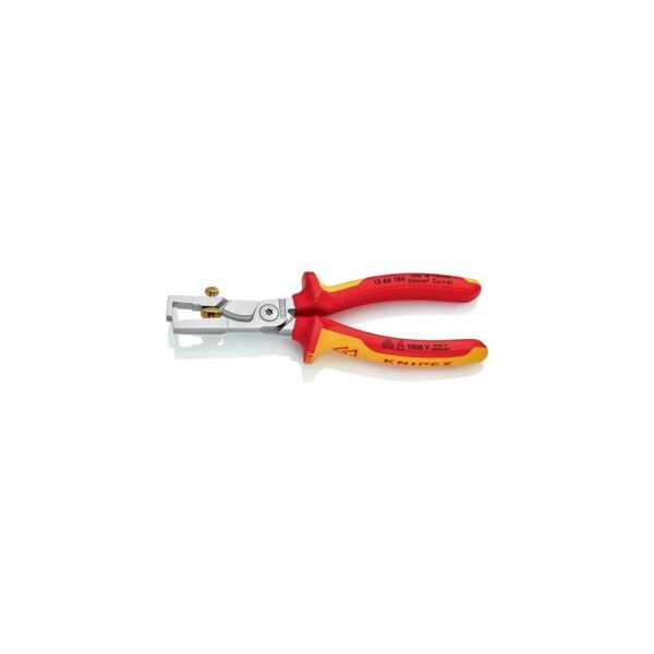 Knipex Abisolierzange StriX Länge 180 mm VDE verchromt Mehrkomponenten-Hüllen