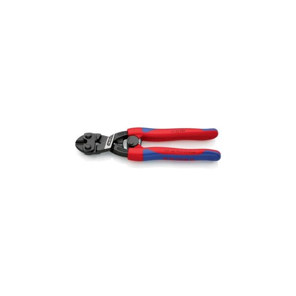Knipex Kompaktbolzenschneider CoBolt Länge 200 mm Mehrkomponenten-Hüllen gerade mit Aussparung weich 6 mm mittel 5,2 mm hart 4 mm