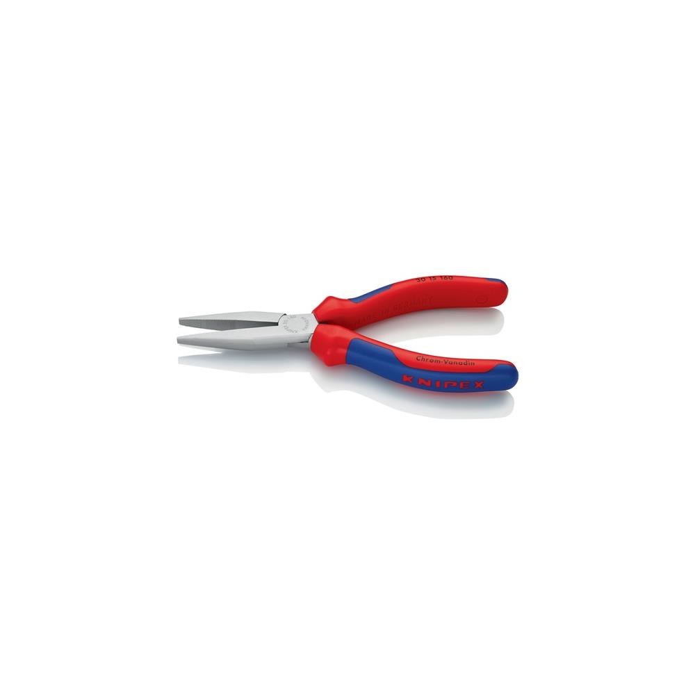 Knipex Langbeckzange Gesamtlänge 160 mm Kopf poliert halbrund Mehrkomponenten-Hüllen – Bild 2