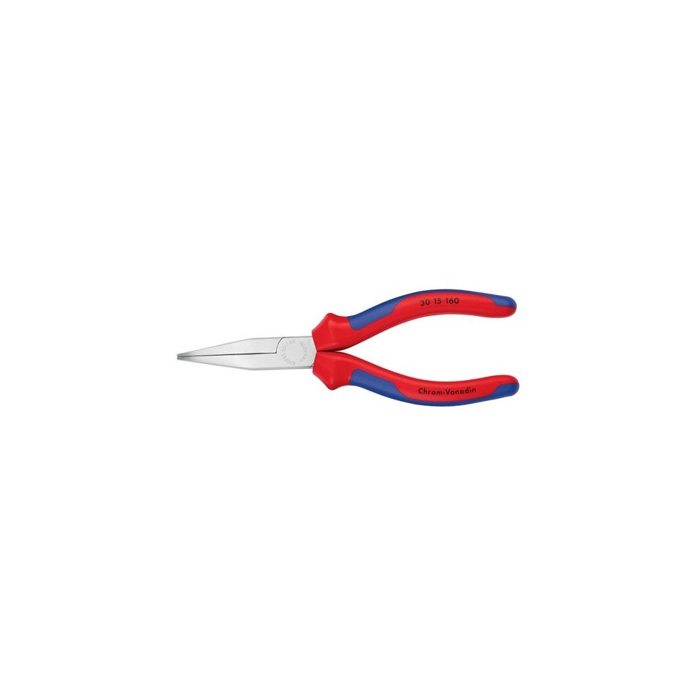 Knipex Langbeckzange Gesamtlänge 160 mm Kopf poliert halbrund Mehrkomponenten-Hüllen – Bild 3