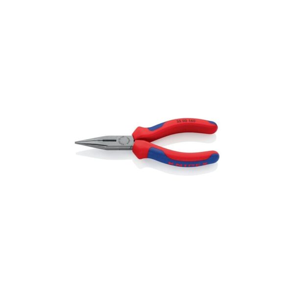Knipex Flachrundzange Länge 140 mm flach/rund gerade poliert Mehrkomponenten-Hüllen