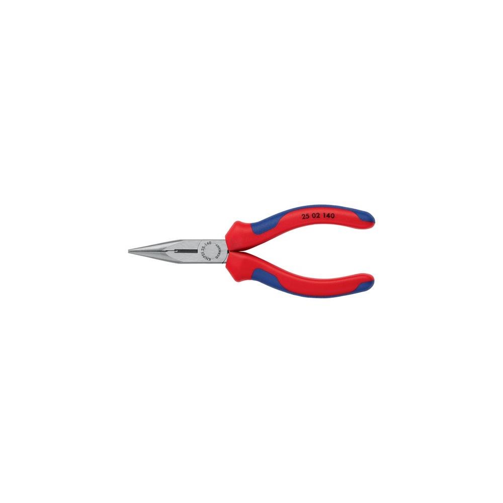Knipex Flachrundzange Länge 140 mm flach/rund gerade poliert Mehrkomponenten-Hüllen – Bild 3
