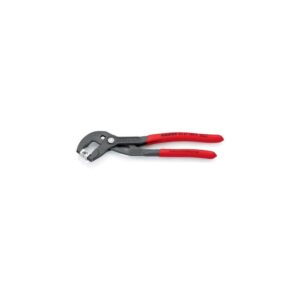 Knipex Schlauchschellenzange Kopf grau atramentiert Kunststoffüberzug