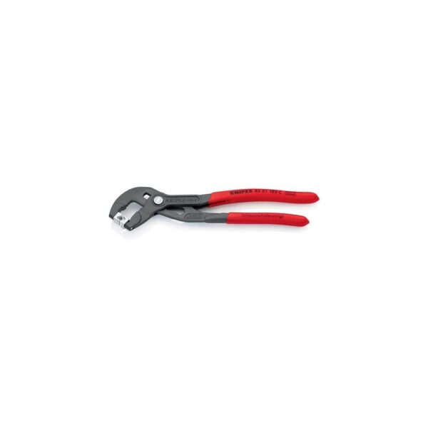 Knipex Schlauchschellenzange Kopf grau atramentiert Kunststoffüberzug