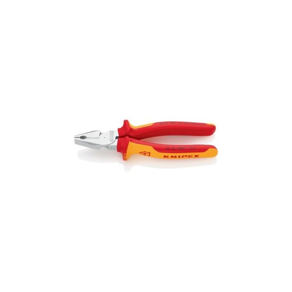 Knipex Kraftkombizange verchromt Mehrkomponenten-Hüllen VDE
