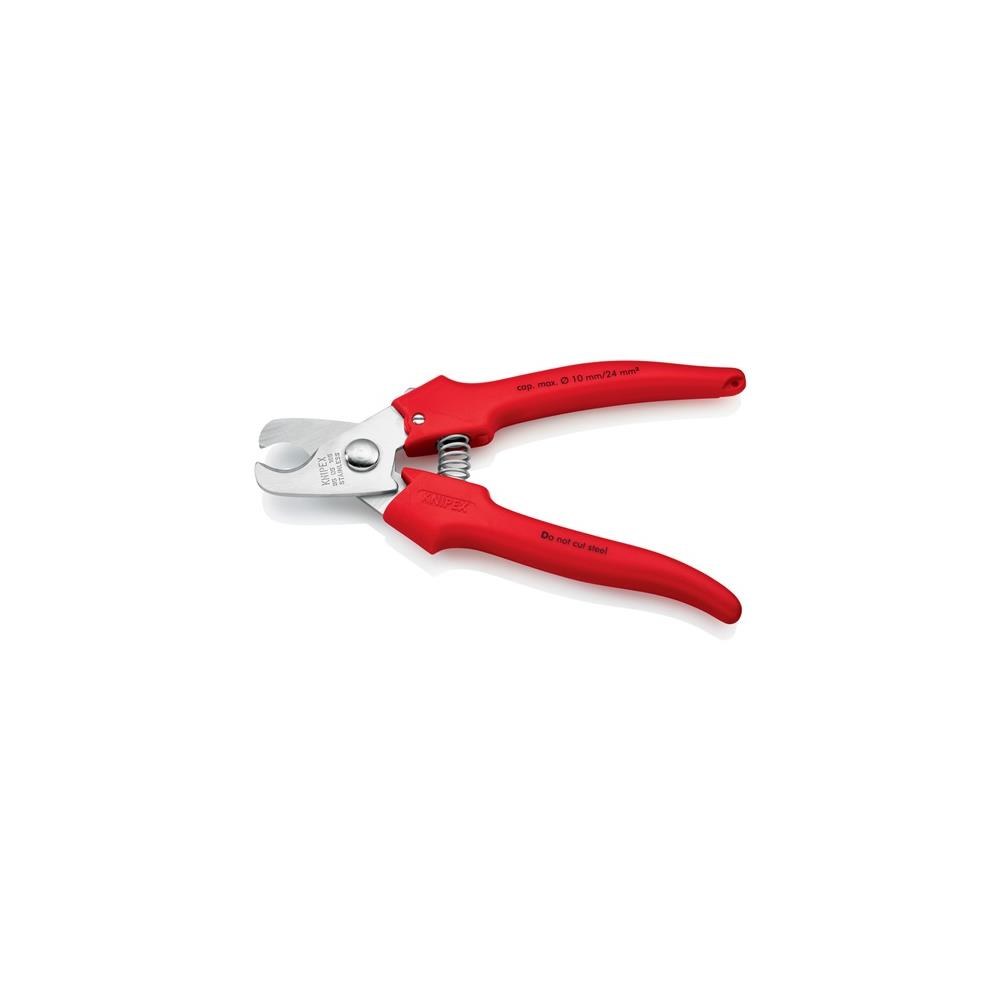 Knipex Kabelschere Länge 165 mm Kopf poliert Kunststoff umspritzt – Bild 3