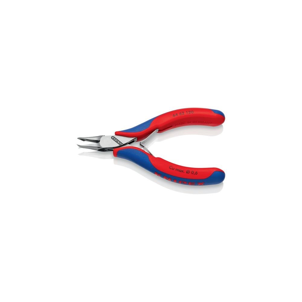 Knipex Elektronik-Vornschneider Länge 120 mm Form 6 Facette ja, kleine spiegelpoliert Mehrkomponenten-Hüllen – Bild 2