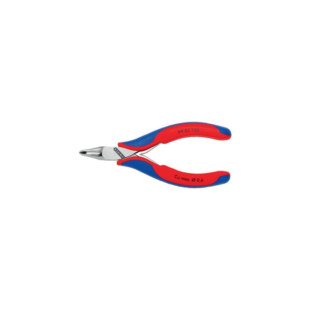 Knipex Elektronik-Vornschneider Länge 120 mm Form 6 Facette ja, kleine spiegelpoliert Mehrkomponenten-Hüllen – Bild 3