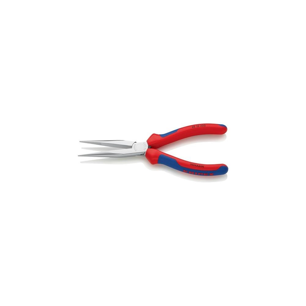 Knipex Mechanikerzange Länge 200 mm Form 1 gerade Mehrkomponenten-Hüllen verchromt – Bild 2